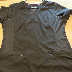 Black healing hands scrub top